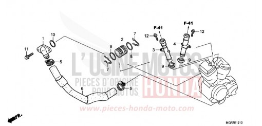WATER PIPE VT750SB de 2011